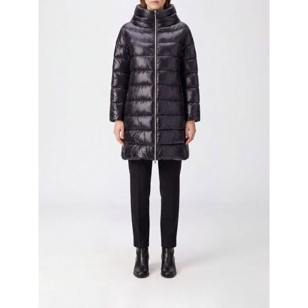 Herno Women Herno Long Quilted Nylon Puffer Coat With High Neck And Down Padding